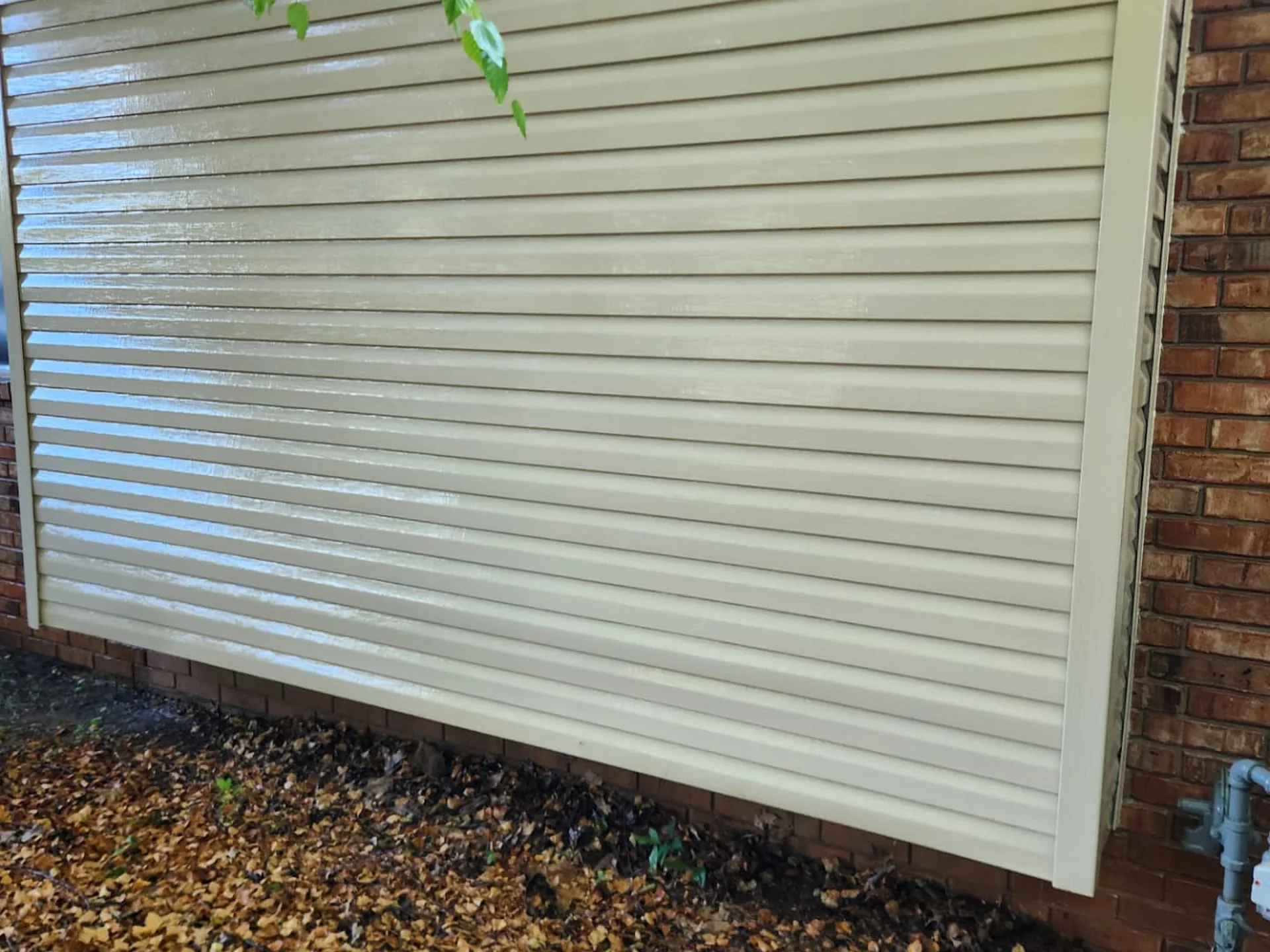 Before and after House Washing